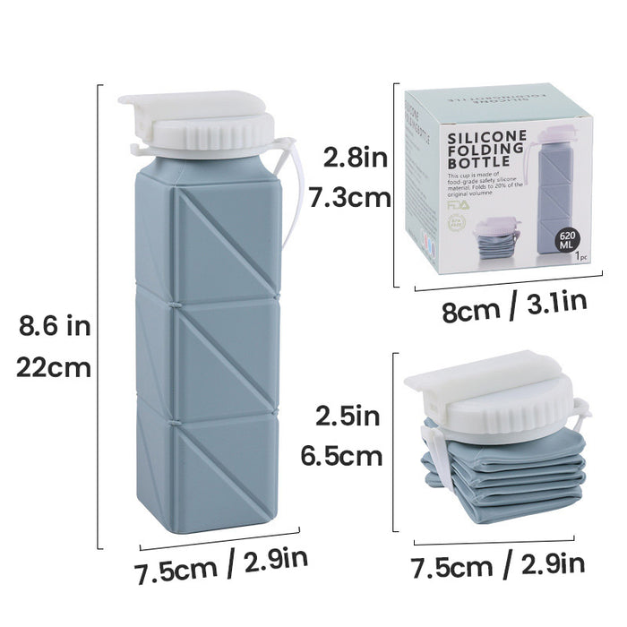 Foldable Silicone Water Bottle 620ml