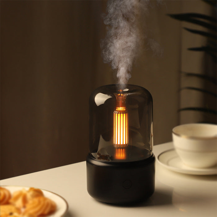 Aroma Diffuser with Soothing Candle Night Light Air Humidifier