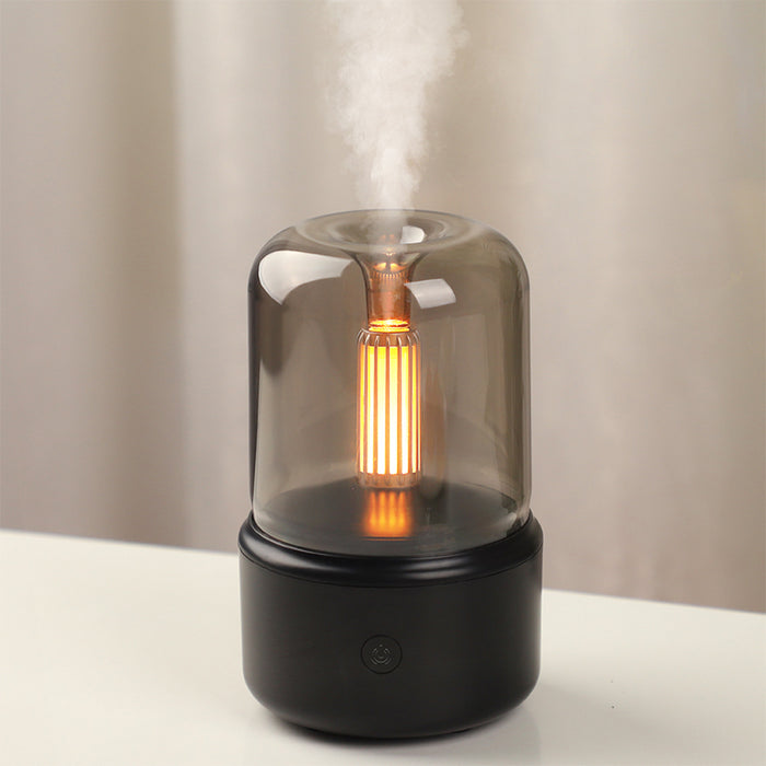 Aroma Diffuser with Soothing Candle Night Light Air Humidifier