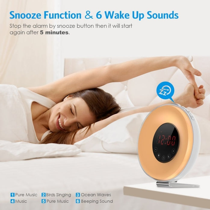 Sunrise And Sunset Sleep Light Alarm Clock